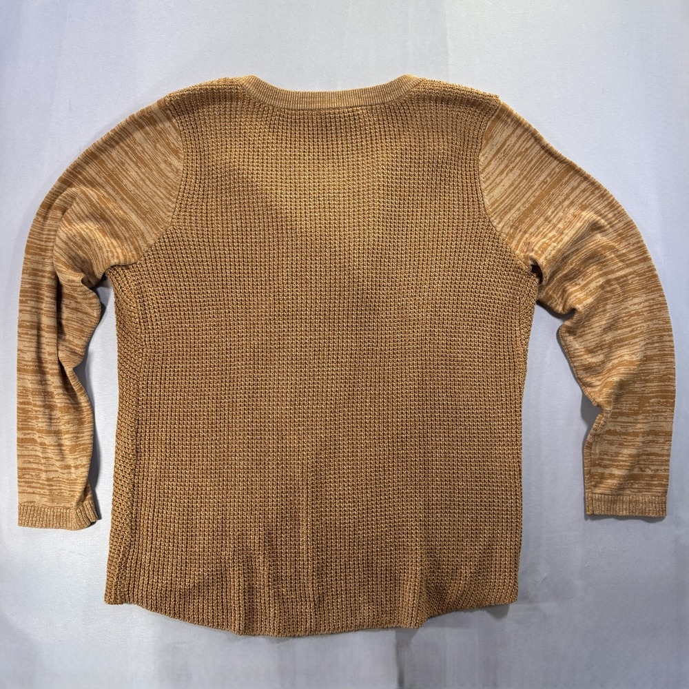 INC International Concepts Womens XXL Crossover Grommet Sweater Cognac Brown - Picture 9 of 10